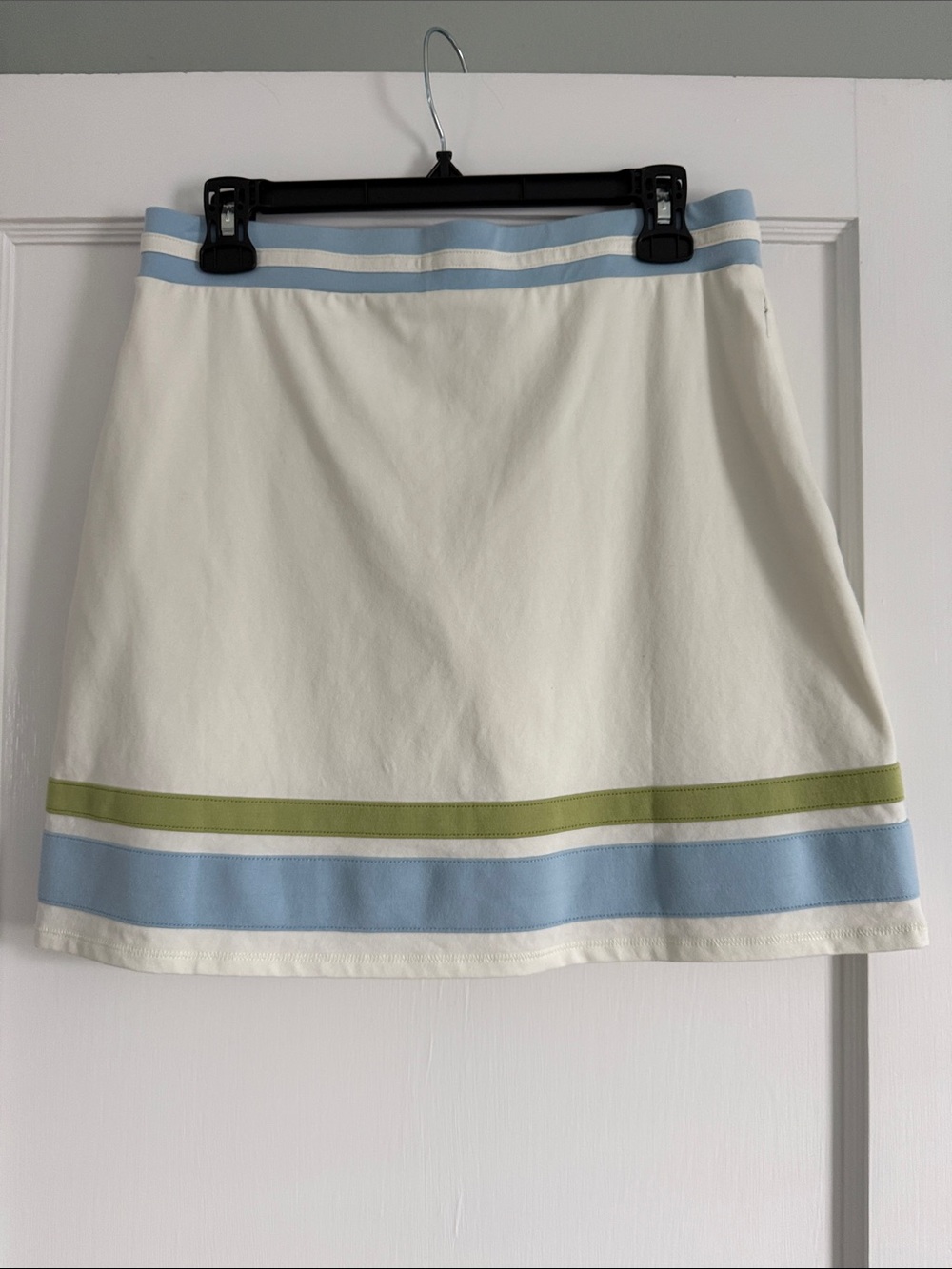 Spartina 449 Cream Skort with Blue and Olive Trim - Picture 4 of 7